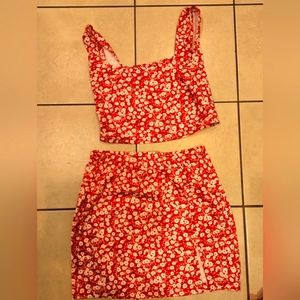 2 piece skirt and top